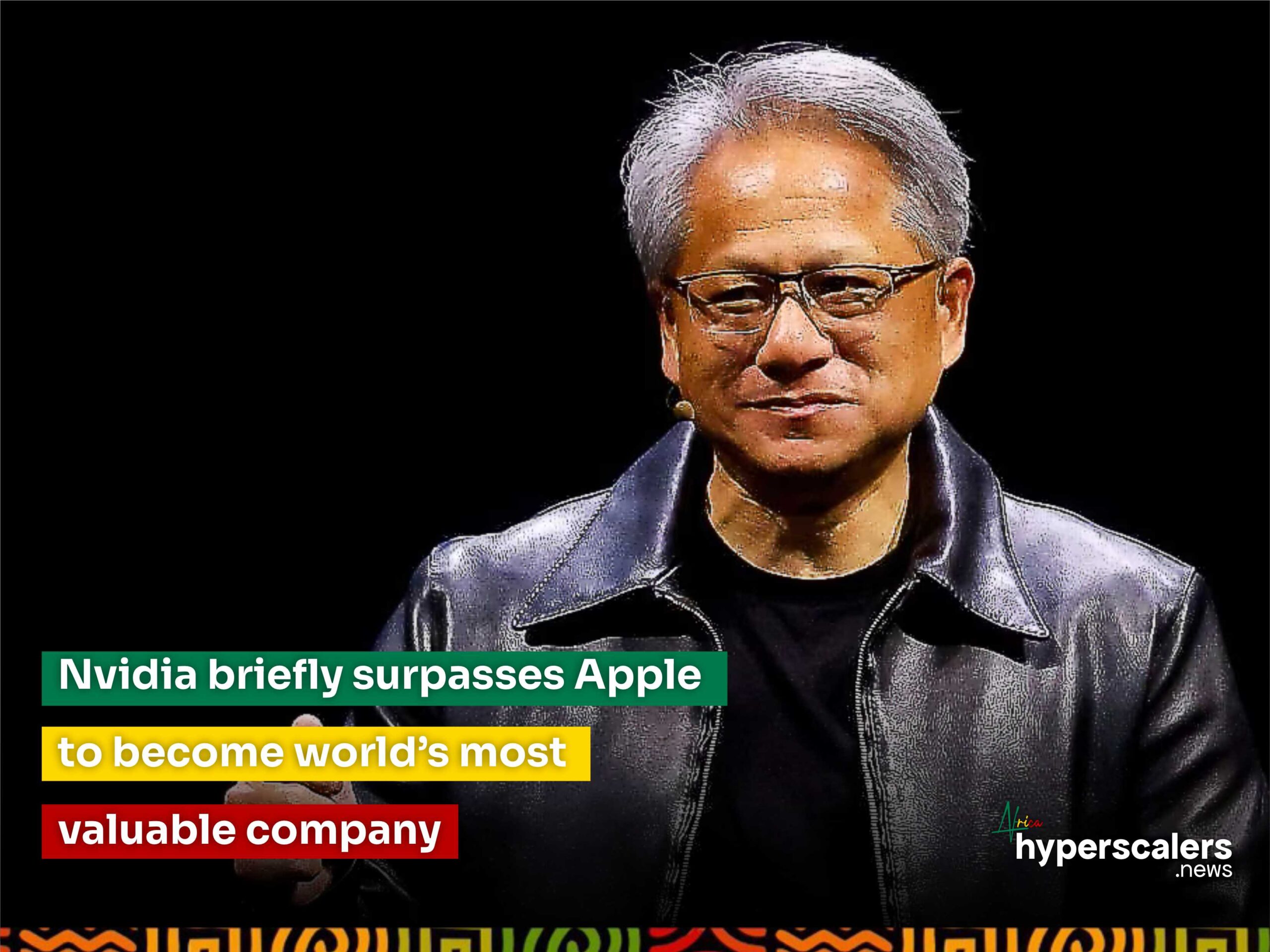 Read more about the article Nvidia briefly surpasses Apple to become world’s most valuable company