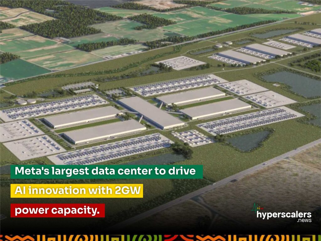 Meta's Largest Data Center To Drive AI Innovation With 2GW Power Capacity.